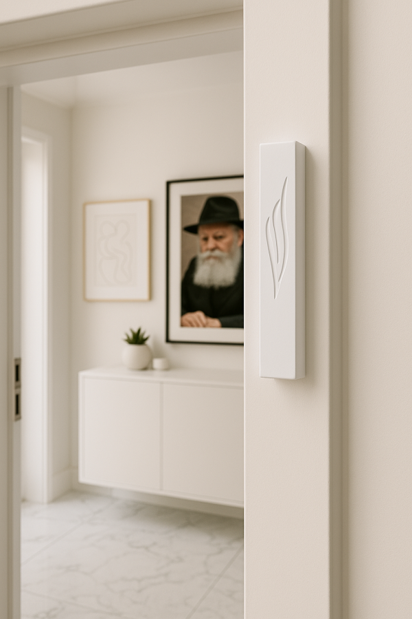 Model - “White Flame” Mezuzah Case